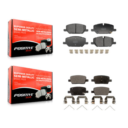 Front Rear Semi-Metallic Brake Pads Kit For 2021-2022 Chevrolet Camaro LT/LT1/LS KPF-100792