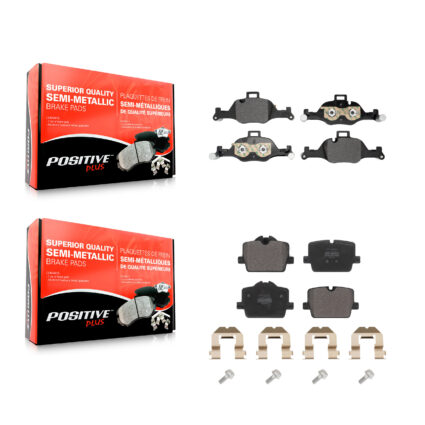 Front Rear Semi-Metallic Brake Pads Kit For 2022 BMW i4 eDrive40 With Standard Brakes KPF-100795