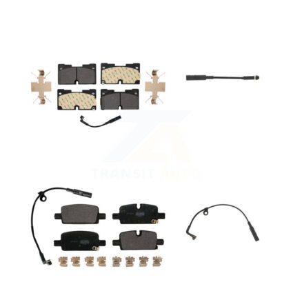 Front Rear Semi-Metallic Brake Pad Extra Wear Sensor Kit For GMC Chevrolet Silverado 1500 KPW-100009