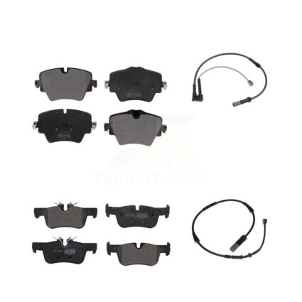 Front Rear Semi-Metallic Brake Pad & Wear Sensor Kit For BMW X1 Mini Cooper Countryman X2 KPW-100016