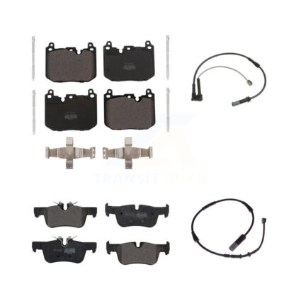 Front Rear Semi-Metallic Brake Pad And Wear Sensor Kit For Mini Cooper Countryman Clubman KPW-100017