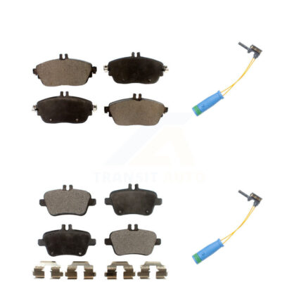 Front Rear Semi-Metallic Brake Pad & Wear Sensor Kit For Mercedes-Benz CLA250 GLA250 2.0L KPW-100022