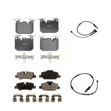 Front Rear Semi-Metallic Brake Pad Wear Sensor Kit For 2020 Mini Cooper John Works KPW-100034