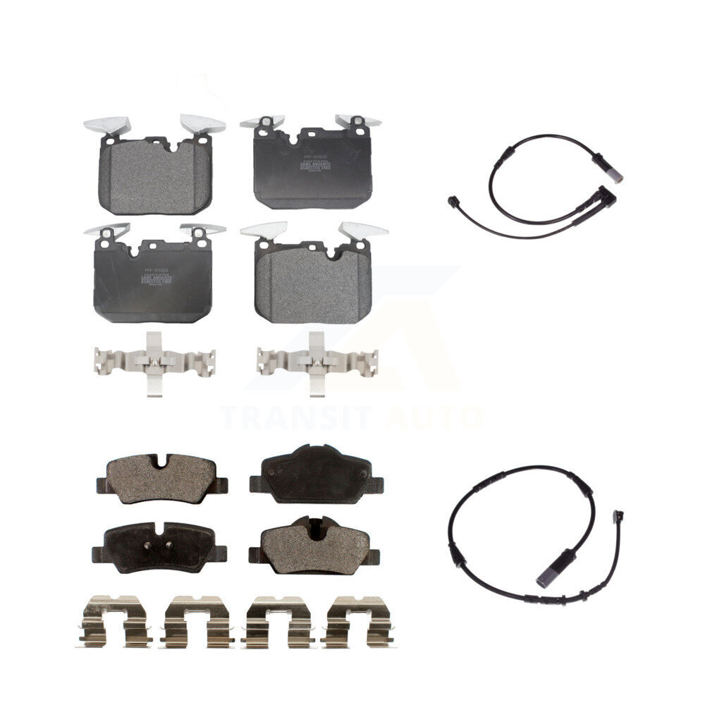 Front Rear Semi-Metallic Brake Pad Wear Sensor Kit For 2020 Mini Cooper John Works KPW-100034