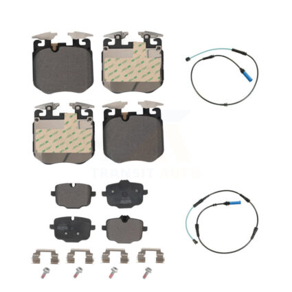Front Rear Semi-Metallic Brake Pad Wear Sensor Kit For BMW 540i xDrive 750i M550i 740e B7 KPW-100054
