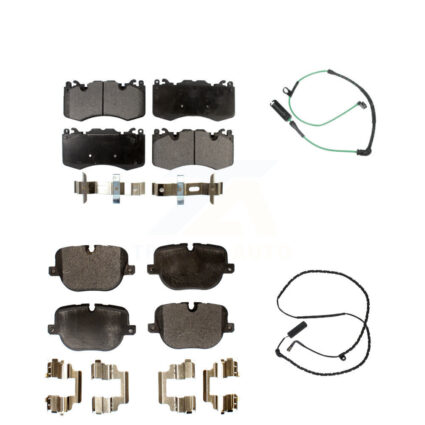 Front Rear Semi-Metallic Disc Brake Pads And Wear Sensors Kit For Land Rover Range KPW-100063