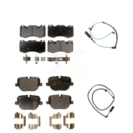 Front Rear Semi-Metallic Disc Brake Pads And Wear Sensors Kit For Land Rover Range KPW-100068