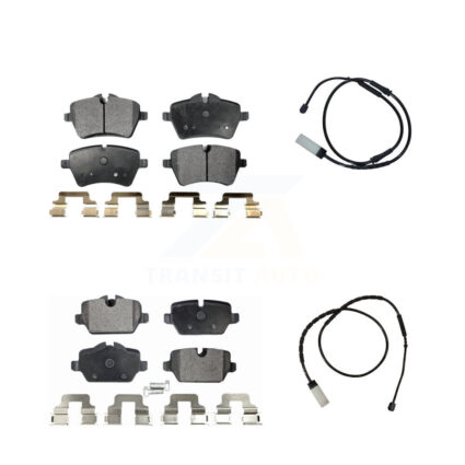Front Rear Semi-Metallic Brake Pad And Wear Sensor Kit For Mini Cooper Countryman Paceman KPW-100069