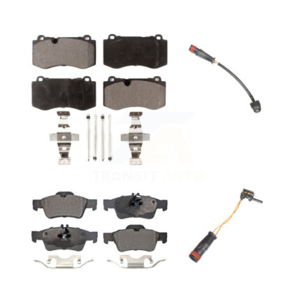 Front Rear Semi-Metallic Brake Pad Wear Sensor Kit For Mercedes-Benz S550 S450 CL550 S400 KPW-100079