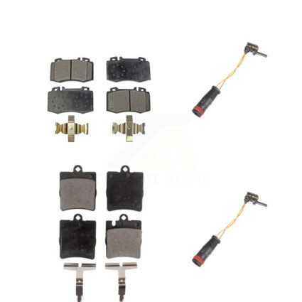 Front Rear Semi-Metallic Brake Pad And Wear Sensor Kit For Mercedes-Benz C230 SLK350 C320 KPW-100128