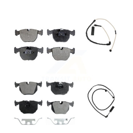 Front Rear Semi-Metallic Disc Brake Pads And Wear Sensors Kit For Land Rover Range KPW-100132