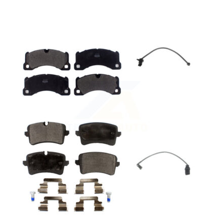 Front Rear Semi-Metallic Brake Pad Wear Sensor Kit For Porsche Macan except Ceramic Rotor KPW-100156