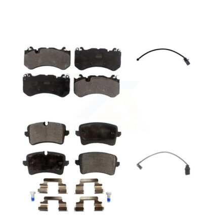 Front Rear Semi-Metallic Disc Brake Pads Wear Sensor Kit For Audi RS7 With Cast Iron KPW-100158
