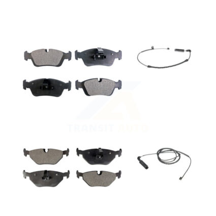 Front Rear Semi-Metallic Brake Pad And Wear Sensor Kit For BMW 325i 325Ci 320i 328i 323Ci KPW-100178