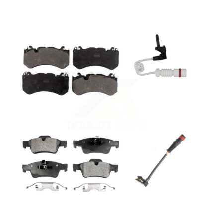 Front Rear Semi-Metallic Disc Brake Pads And Wear Sensors Kit For Mercedes-Benz G63 AMG KPW-100208