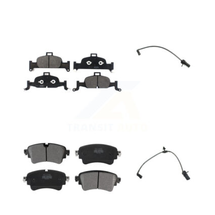 Front Rear Semi-Metallic Disc Brake Pads Wear Sensor Kit For Audi A4 Quattro A5 Sportback KPW-100213