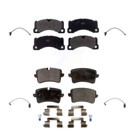 Front Rear Semi-Metallic Brake Pad Wear Sensor Kit For Porsche Macan except Ceramic Rotor KPW-100230