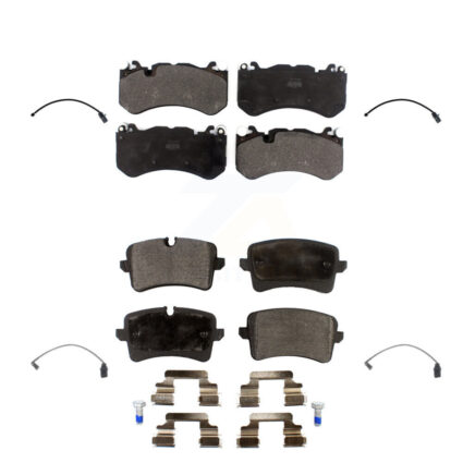Front Rear Semi-Metallic Disc Brake Pads Wear Sensor Kit For Audi RS7 With Cast Iron KPW-100236