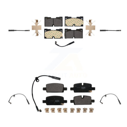 Front Rear Semi-Metallic Brake Pad Extra Wear Sensor Kit For GMC Chevrolet Silverado 1500 KPW-100252