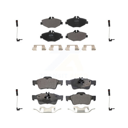 Front Rear Semi-Metallic Brake Pad Wear Sensor Kit For Mercedes-Benz E320 Sedan with 3.2L KPW-100308