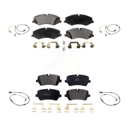 Front Rear Semi-Metallic Brake Pad & Wear Sensor Kit For Land Rover Range Sport Discovery KPW-100314