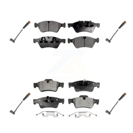 Front Rear Semi-Metallic Brake Pad Wear Sensor Kit For Mercedes-Benz ML350 R350 GL450 G55 KPW-100329