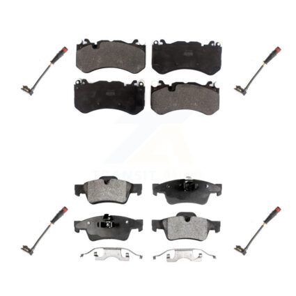 Front Rear Semi-Metallic Disc Brake Pads And Wear Sensors Kit For Mercedes-Benz G63 AMG KPW-100331