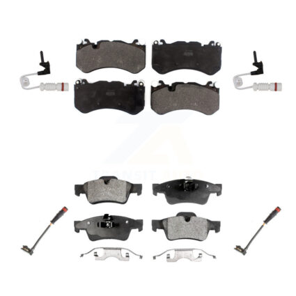 Front Rear Semi-Metallic Disc Brake Pads And Wear Sensors Kit For Mercedes-Benz G63 AMG KPW-100332