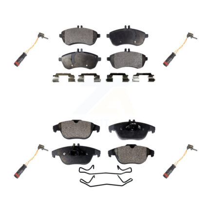 Front Rear Semi-Metallic Disc Brake Pads Wear Sensor Kit For Mercedes-Benz C300 C250 C230 KPW-100345