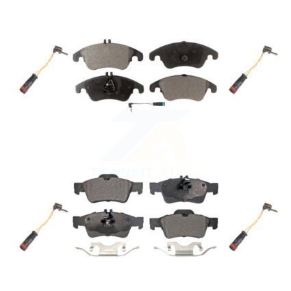 Front Rear Semi-Metallic Brake Pad Extra Wear Sensor Kit For Mercedes-Benz E350 E250 E400 KPW-100353