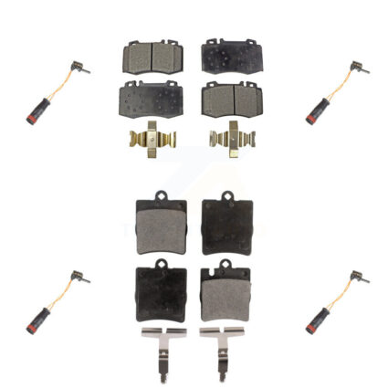 Front Rear Semi-Metallic Brake Pad And Wear Sensor Kit For Mercedes-Benz C230 SLK350 C320 KPW-100358