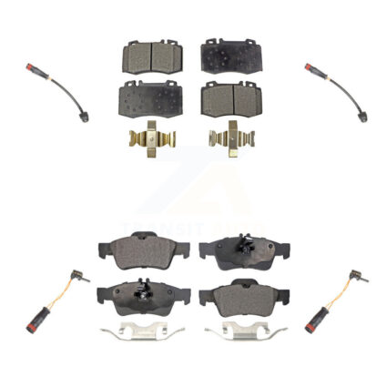 Front Rear Semi-Metallic Brake Pad Wear Sensor Kit For 2003-2006 Mercedes-Benz SL500 5.0L KPW-100362