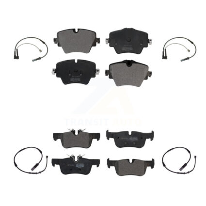 Front Rear Semi-Metallic Brake Pad & Wear Sensor Kit For BMW X1 Mini Cooper Countryman X2 KPW-100383