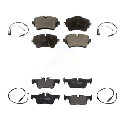 Front Rear Semi-Metallic Disc Brake Pads And Wear Sensors Kit For Mini Cooper Clubman KPW-100385