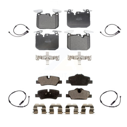 Front Rear Semi-Metallic Brake Pad Wear Sensor Kit For 2020 Mini Cooper John Works KPW-100386