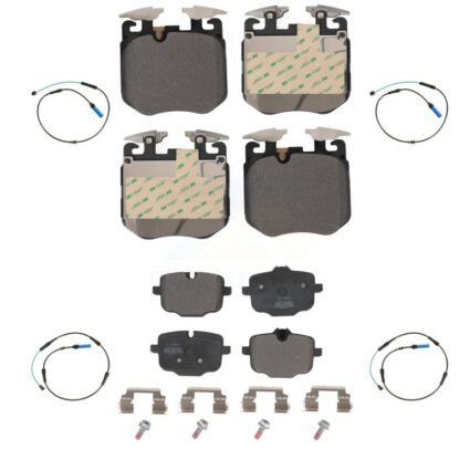 Front Rear Semi-Metallic Brake Pad Wear Sensor Kit For BMW 540i xDrive 750i M550i 740e B7 KPW-100395