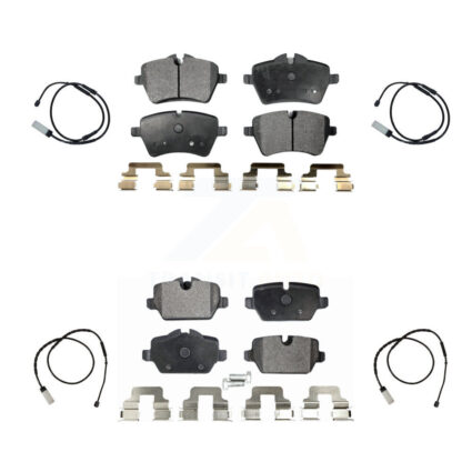Front Rear Semi-Metallic Brake Pad And Wear Sensor Kit For Mini Cooper Countryman Paceman KPW-100419