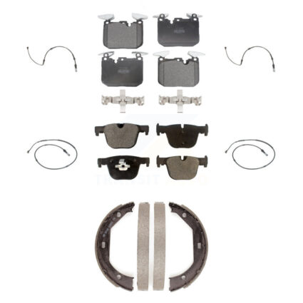 Front Rear Semi-Metallic Brake Pad Wear Sensor Kit (7Pc) For BMW 435i xDrive 440i Gran GT KPW-100510