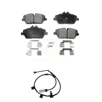 Front Semi-Metallic Disc Brake Pads And Wear Sensors Kit For Mini Cooper KPW-100573