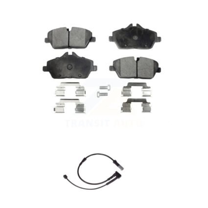Front Semi-Metallic Disc Brake Pads And Wear Sensors Kit For Mini Cooper KPW-100578