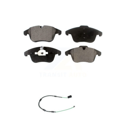 Front Semi-Metallic Brake Pads Wear Sensor Kit For 13-15 Jaguar XF with 356mm Rotor KPW-100588