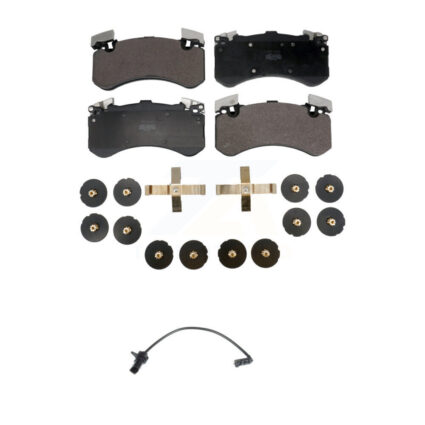 Front Semi-Metallic Disc Brake Pads And Wear Sensors Kit For Audi S6 S7 KPW-100616