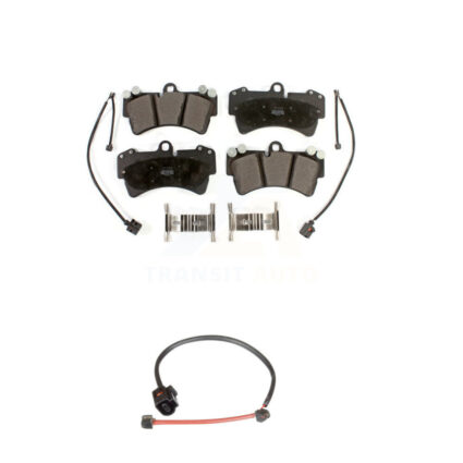 Front Semi-Metallic Disc Brake Pads And Extra Wear Sensors Kit For Porsche Cayenne KPW-100632