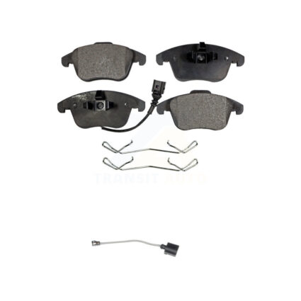 Front Semi-Metallic Disc Brake Pads & Extra Wear Sensor Kit For Volkswagen Tiguan Limited KPW-100659