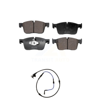 Front Semi-Metallic Disc Brake Pads And Wear Sensors Kit For Jaguar XE XF KPW-100661