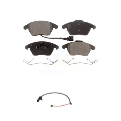 Front Semi-Metallic Disc Brake Pads And Extra Wear Sensors Kit For 2011 Audi R8 KPW-100682