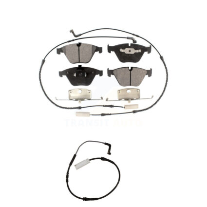 Front Semi-Metallic Disc Brake Pads And Extra Wear Sensor Kit For BMW 335i 328i 335d 3.0L KPW-100684