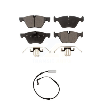 Front Semi-Metallic Disc Brake Pads And Wear Sensors Kit For BMW 128i 328i 323i 325i 330i KPW-100688