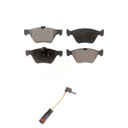 Front Semi-Metallic Disc Brake Pads And Wear Sensors Kit For Mercedes-Benz E350 E300 KPW-100700