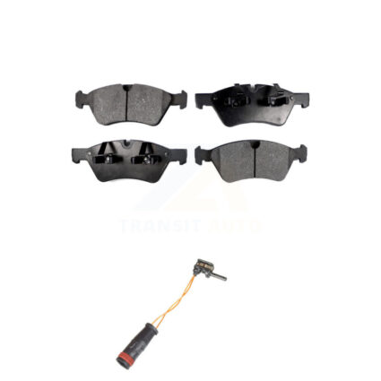 Front Semi-Metallic Disc Brake Pads And Wear Sensors Kit For Mercedes-Benz E350 AWD KPW-100701